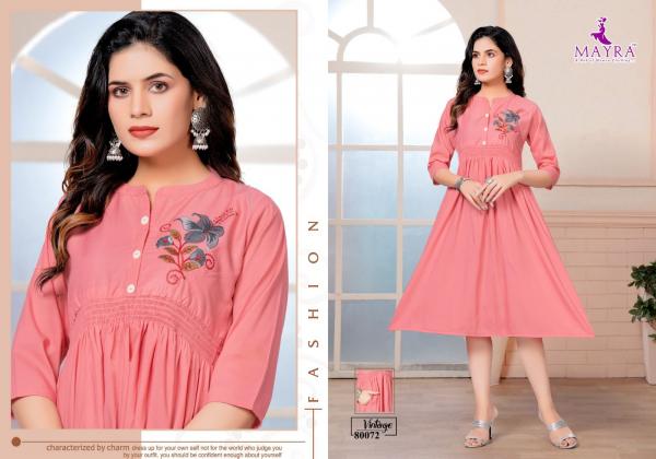 mayra vintage viscose designer exclusive kurti collection